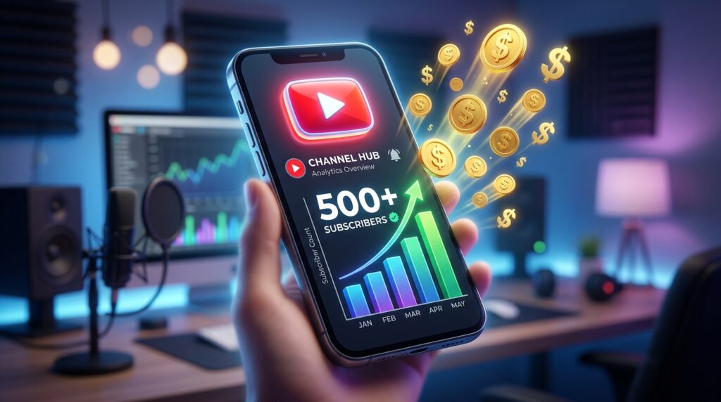 របៀបបើកប្រាក់ចំណូល YouTube ត្រឹម 500 Subscriber