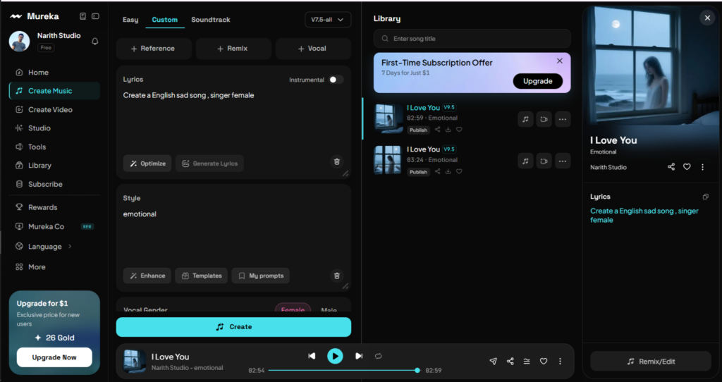 Mureka AI _ Generate music ai _ p01